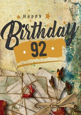 Read Online Happy Birthday 92: Birthday Books for Adults, Birthday Journal Notebook for 92 Year Old for Journaling & Doodling, 7 X 10, (Birthday Keepsake Book) -  file in PDF