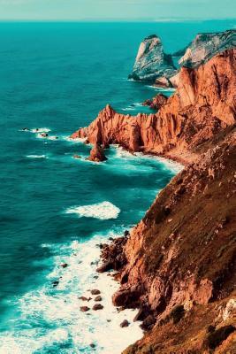 Full Download Ocean Scene with Mountains Journal: 150 Page Lined Notebook/Diary -  | ePub