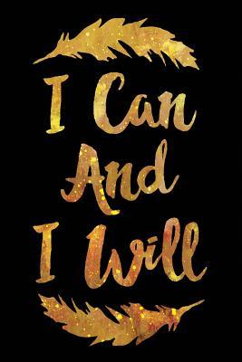 Download I Can and I Will: Motivational Wide Lined Paper Notebook Gold Feathers -  | ePub