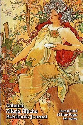 Download Autumn - Alfons Mucha - Notebook/Journal: Journal Ruled - 50 Blank Pages - 6x9 Inches - Buckskin Creek Journals file in ePub