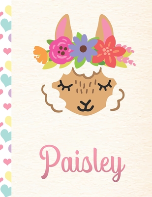 Read Paisley: Personalized Llama Journal For Girls - 8.5x11 110 Pages Notebook/Diary With Pink Name - Llama Journals file in PDF